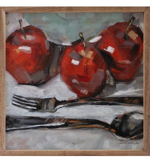 Apples And Silverware By Annette Beraud-Battaglia
